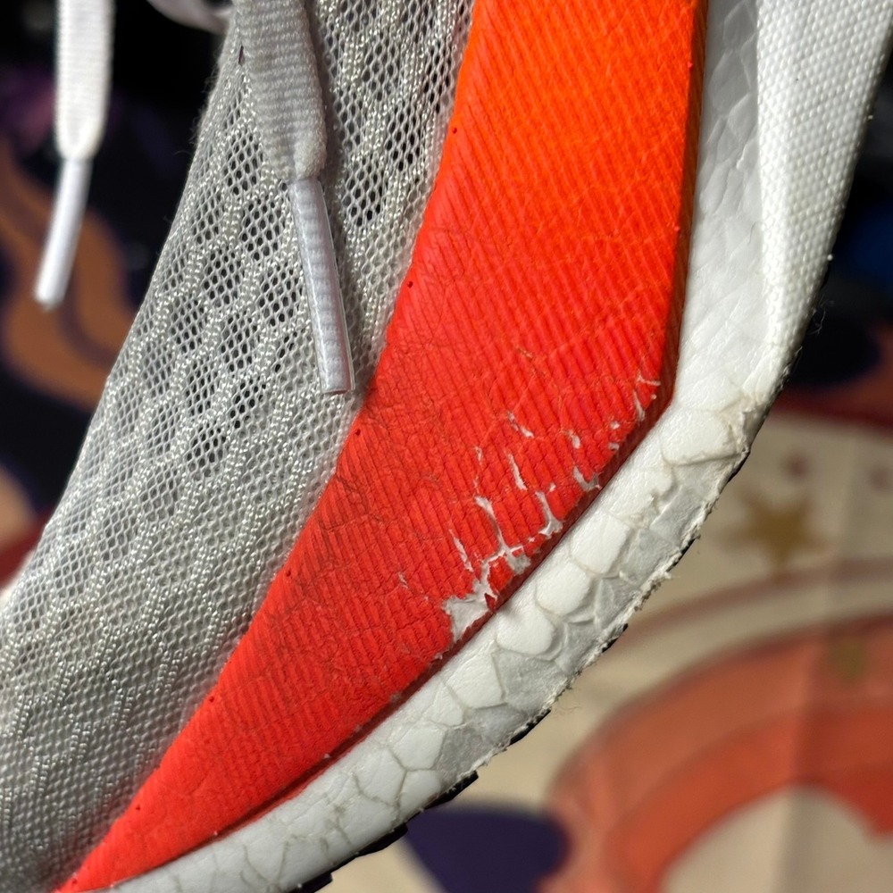 Saucony Endorphin Pro 4 Womens 10 Running Shoes White Purple Orange Outdoor Walk - Picture 6 of 12
